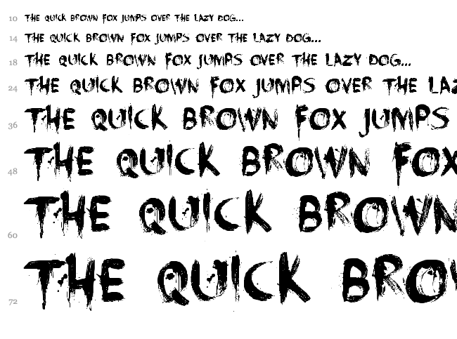 Face Your Fears font waterfall